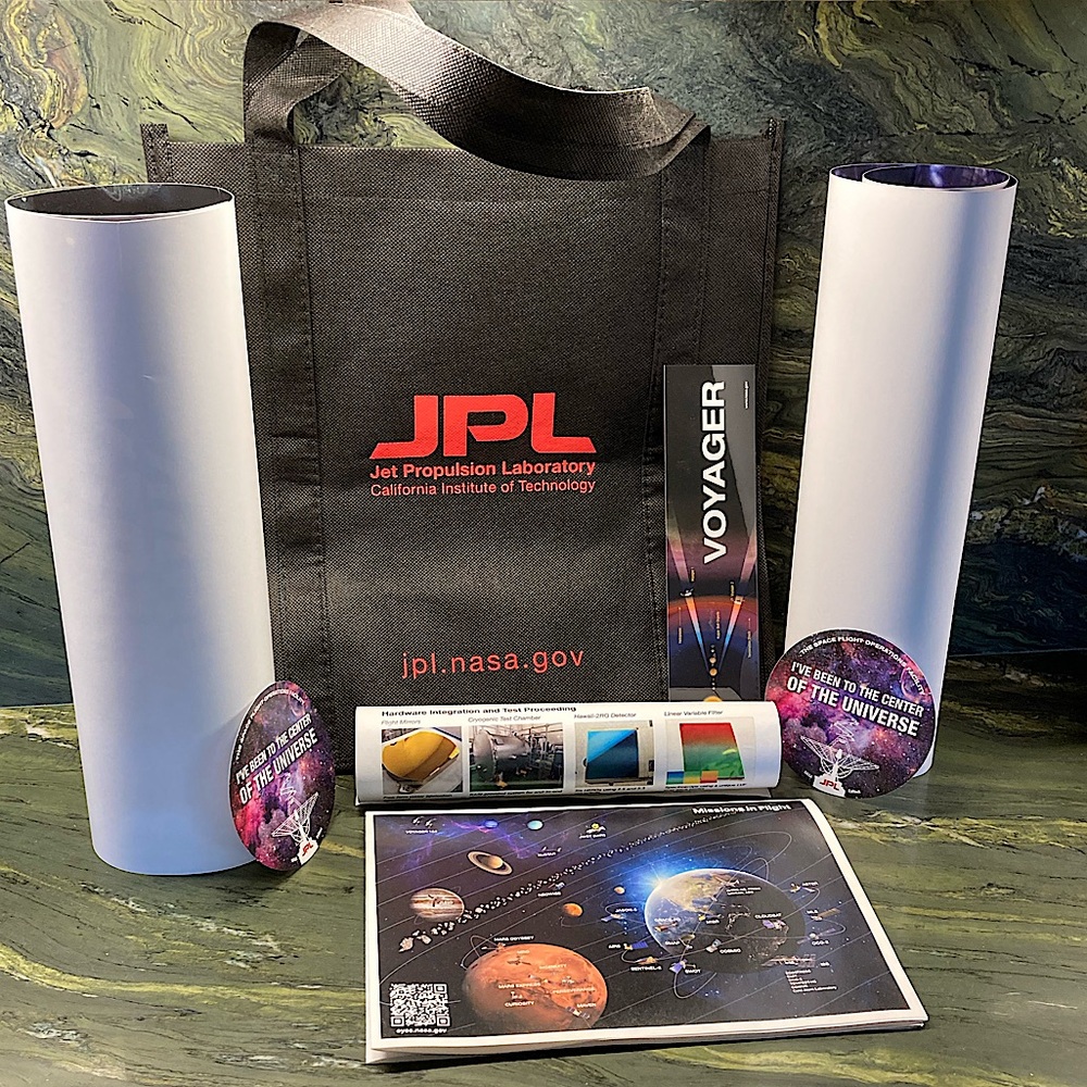 NASA JPL Tote Gift Set with Posters New